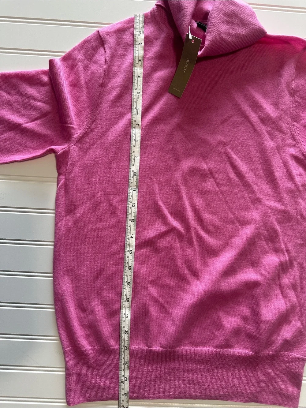 J.Crew 100% Merino Wool Turtleneck Sweater Pink NWT Women’s Medium